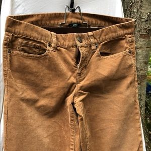 J Crew skinny ankle zip cords